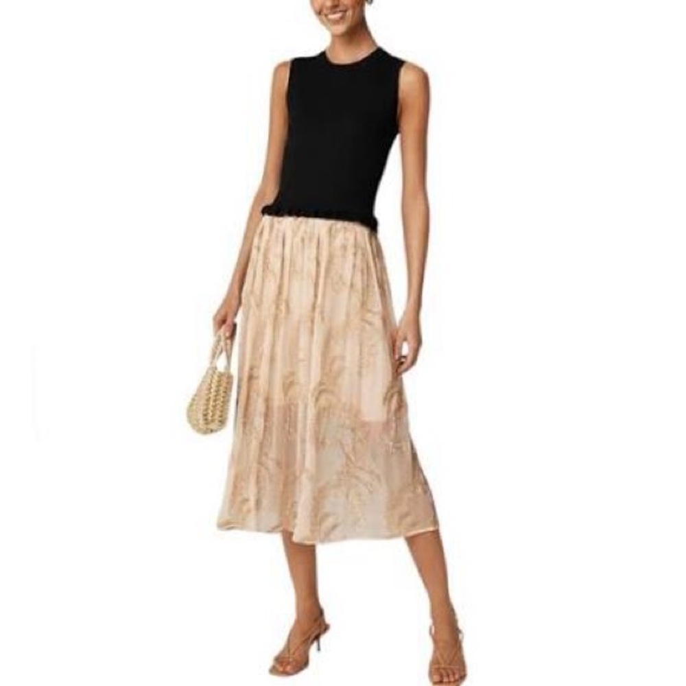 J. Crew Collection beaded skirt in crinkle chiffon